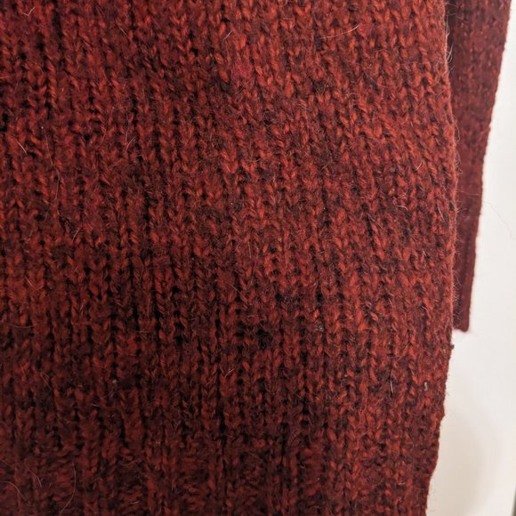 Dark Red Knit Sweater/Cardigan - Picture 5 of 7